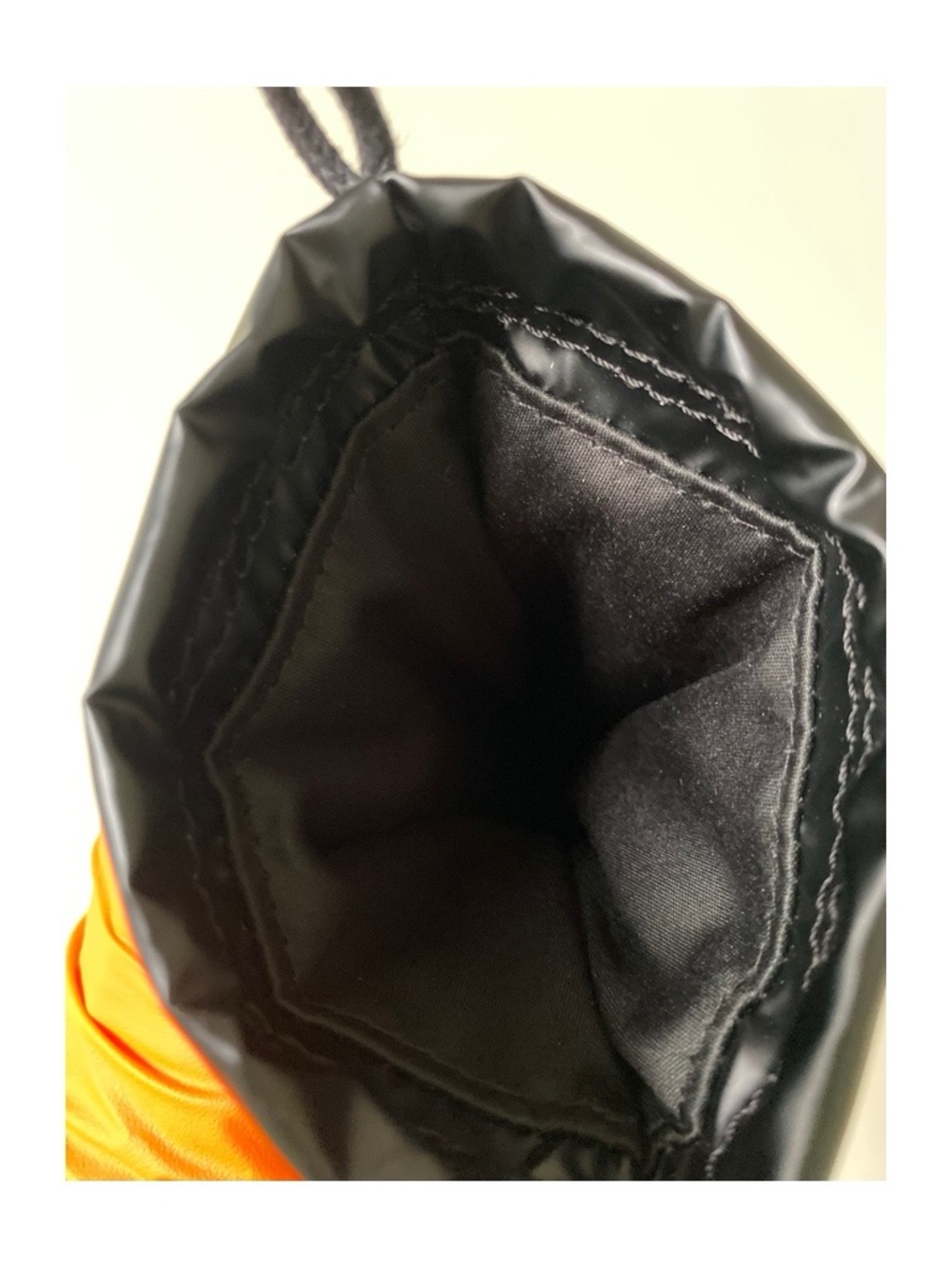 Fendi Black Drawstring Logo Pouch with White Branding - Picture 7 of 7